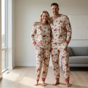 Vintage Cowboy Pajamas, Retro Western pjs